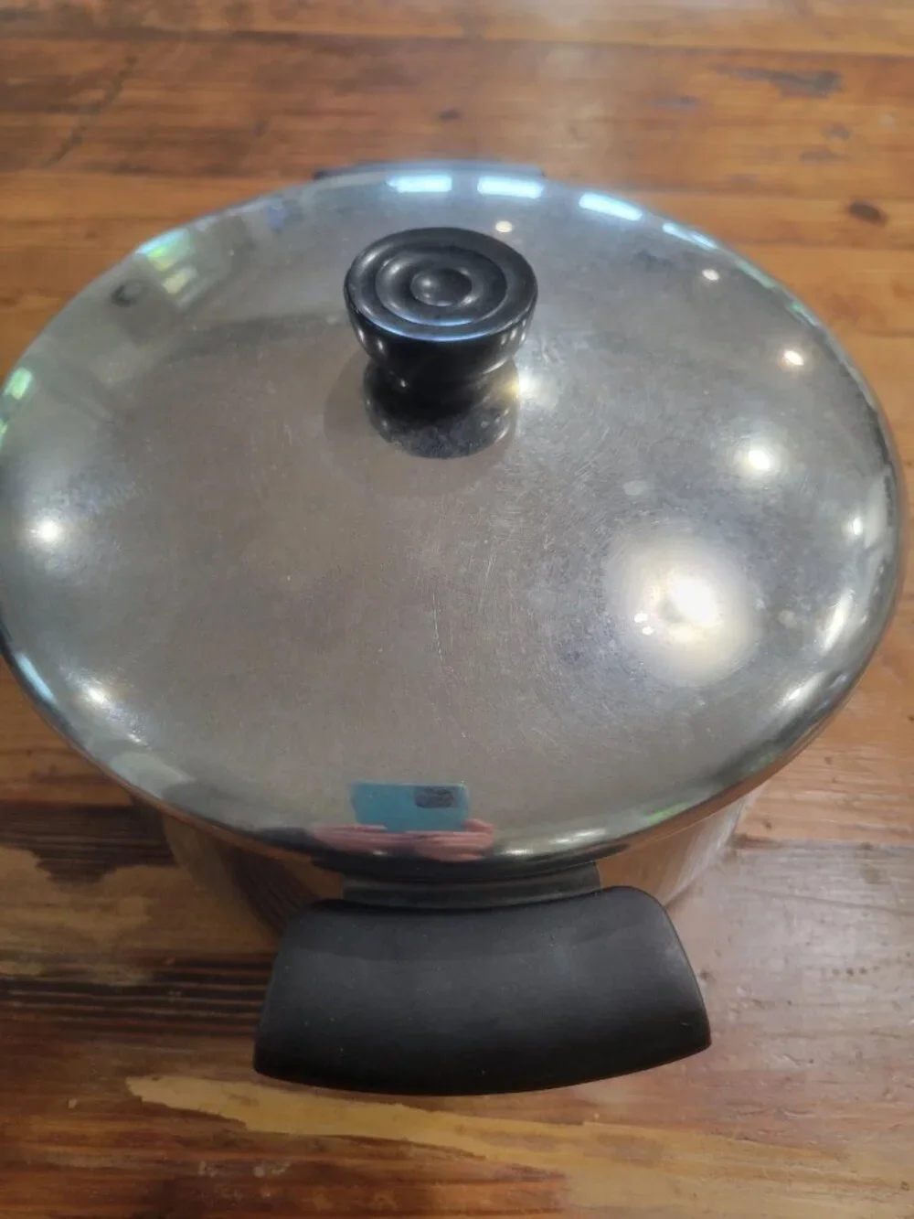 Revere Ware 1801 Stock Pot 4 Qt Copper Bottom Stainless Steel 2363973 with Lid
